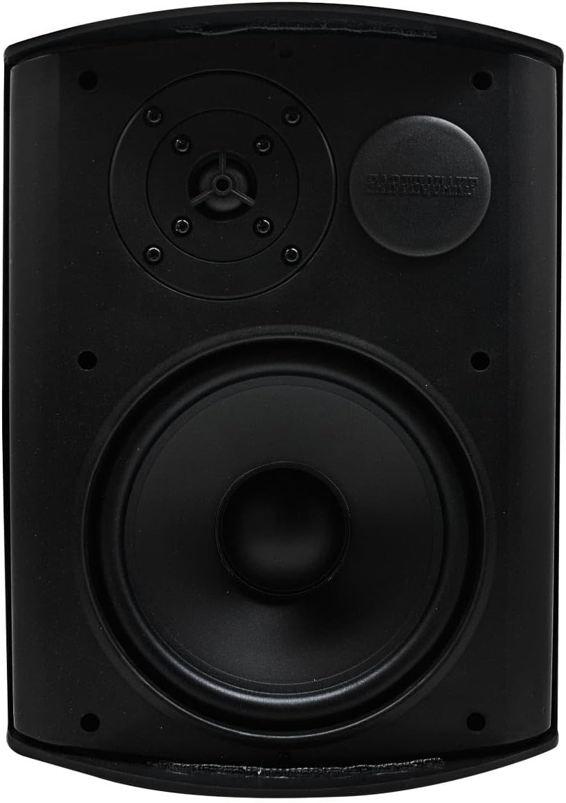 Earthquake Sound AWS-802B All-Weather Indoor/Outdoor Speaker (Matte Black, Single)