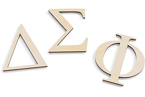 Small Wooden Greek Letter Wall Hanging Home Decor