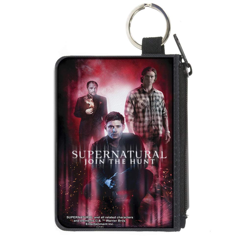 Buckle-Down Women's Zip Wallet Supernatural Small, Multicolor, 6.5" x 3.5"