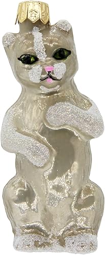 Miniatura 35 de Adornos de cristal soplado CDL de 3" en forma de perro para árbol de Navidad (3", Cocker Spaniel G03)