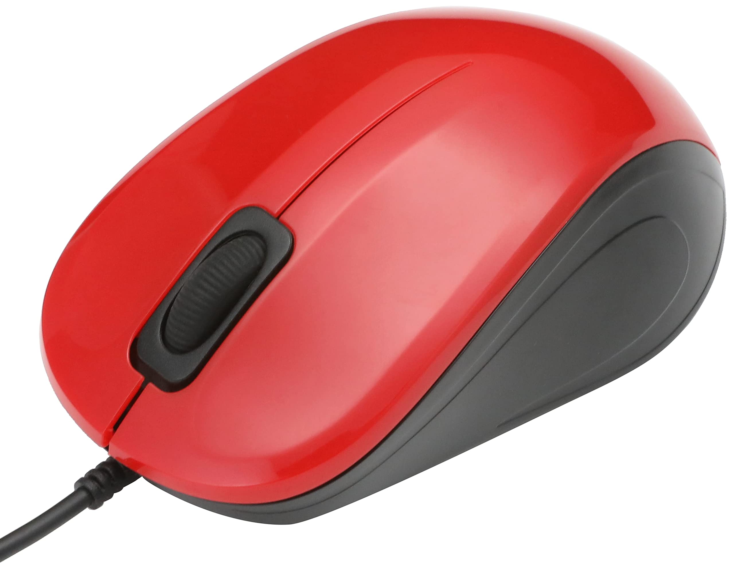 SANWA SUPPLY MA-BL9R - Ratón (Ambidextro, Óptico, USB, 1000 dpi, Negro, Rojo)