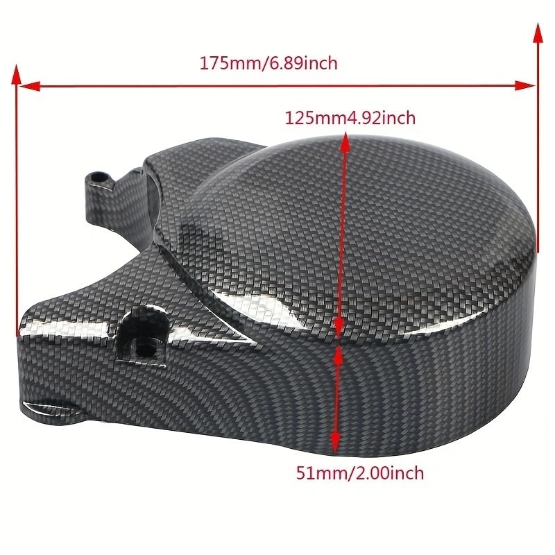 Piastra di accensione dello statore della piastra copertura del carter motore fibra carbonio per moto da cross, pit bike e dirt, protezione dell'involucro 110 125CC