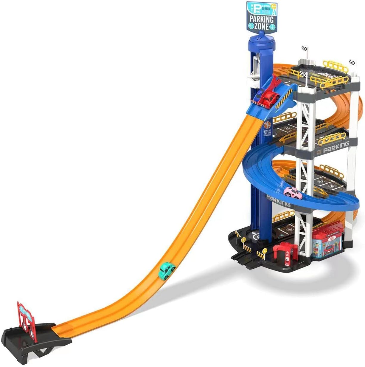 Toy Car Track Set Ultimate Garage Playset, 4Level Garage Toy Set with