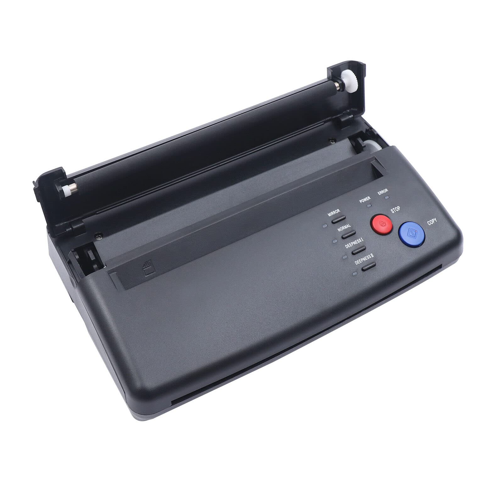 A4 TäTowierung Thermal Stencil Kopierer Tattoo Drucker Transfer Maschine 210Mm Copier Printer Thermischen Printing Machine Thermokopierer Thermo Schablonen Drucke Towierung Thermotransfer 5W Schwar