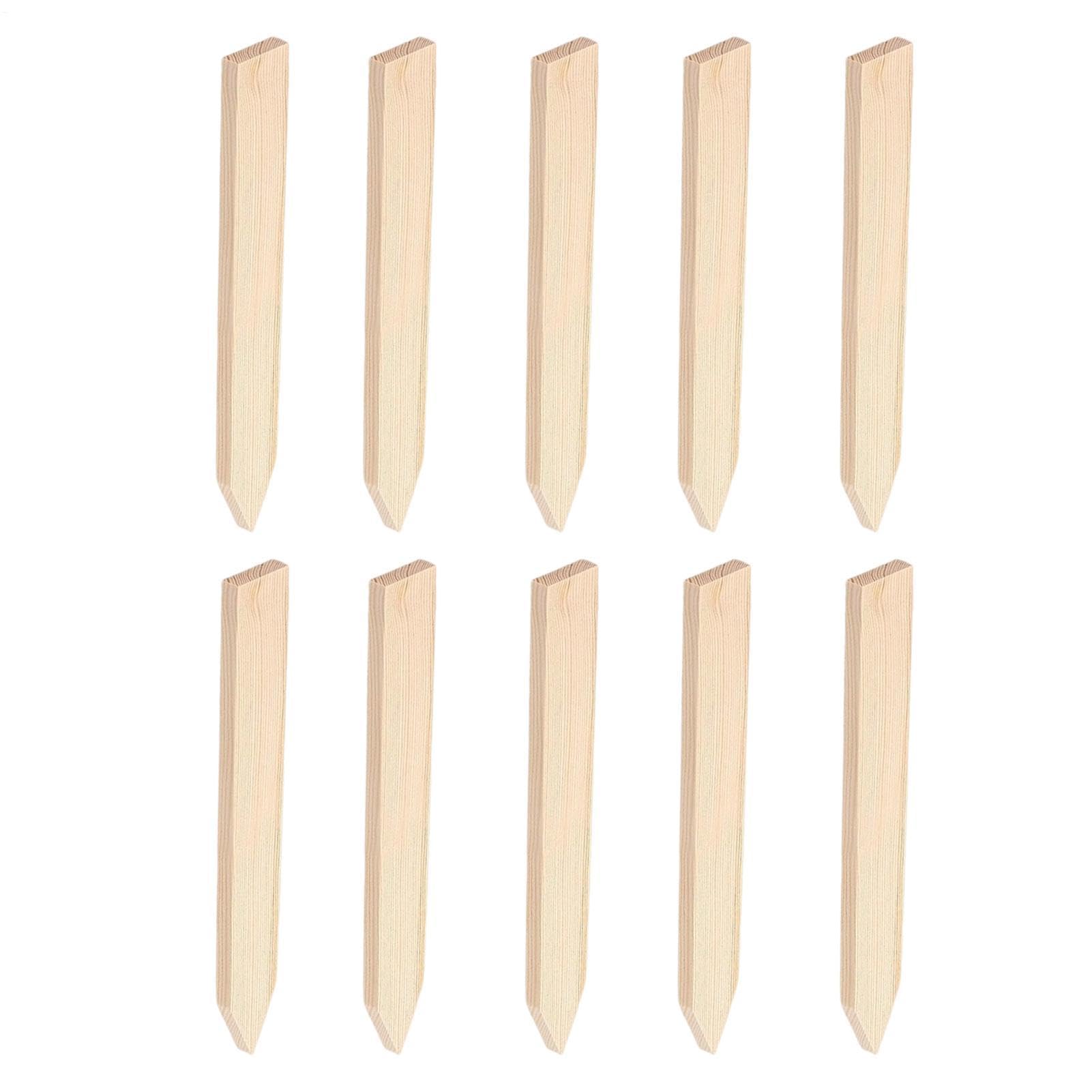 Piquets de jardin en bois robustes - Marqueurs de sol pour lignes de base et travaux
