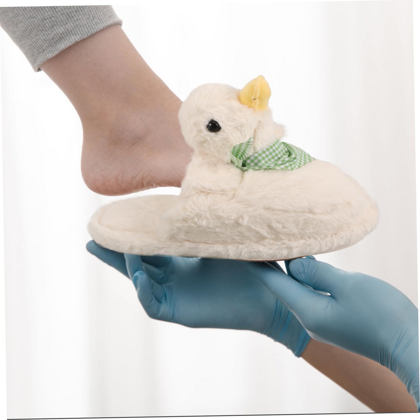 LIFKOME zapatillas de pato de dibujos animados Zapatillas de estar por casa de dibujos animados Zapatillas de interior para pies cansados personaje No deslizante zapatillas de felpa