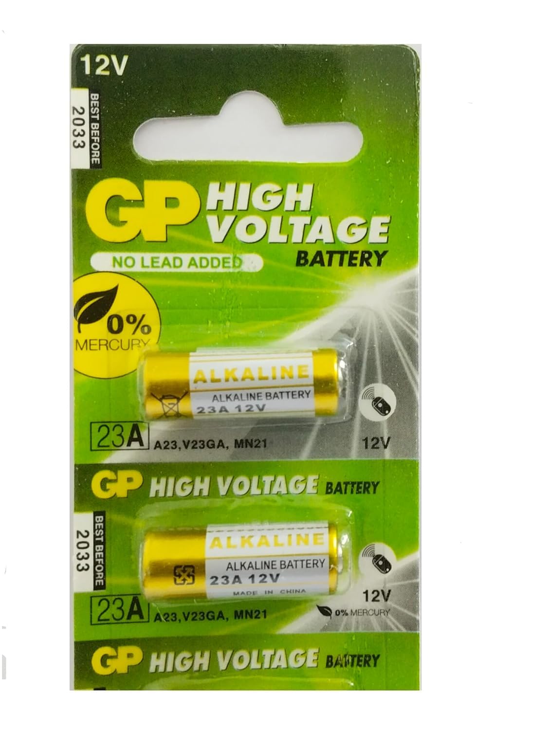 A23 12V Alkaline Battery MN21 23A Pack of 2 | A23 12V Battery | MN21/23A Compatible | Alkaline | Pack of 2 | Long Shelf Life-image-13