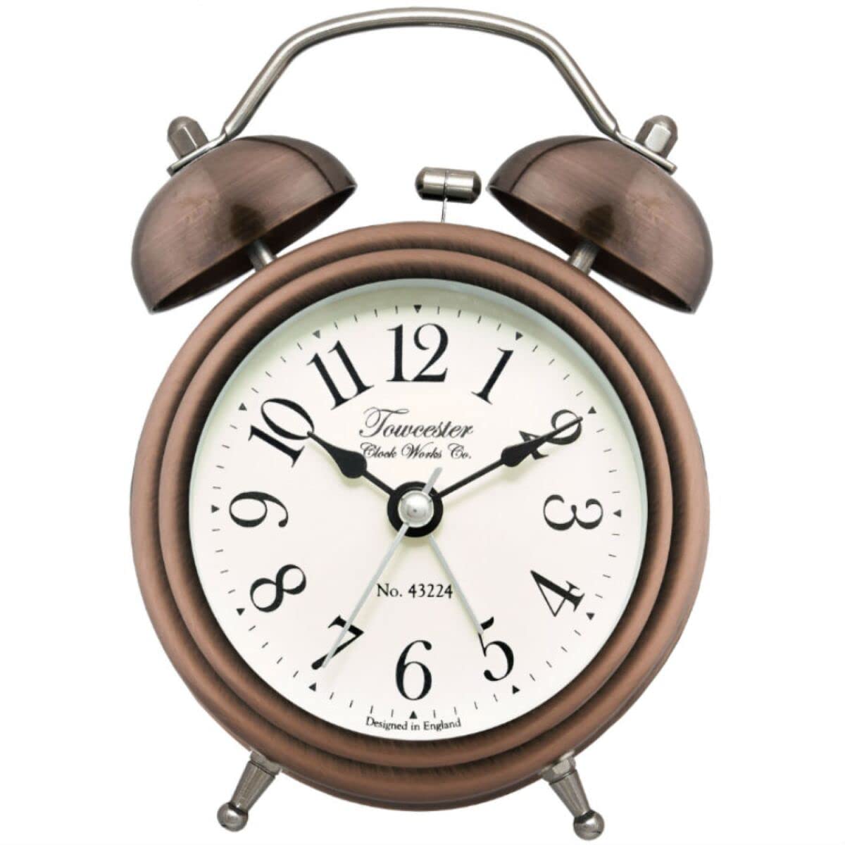 Acctim Bronze - Pembridge - Double Bell Alarm Clock - Antique Brass