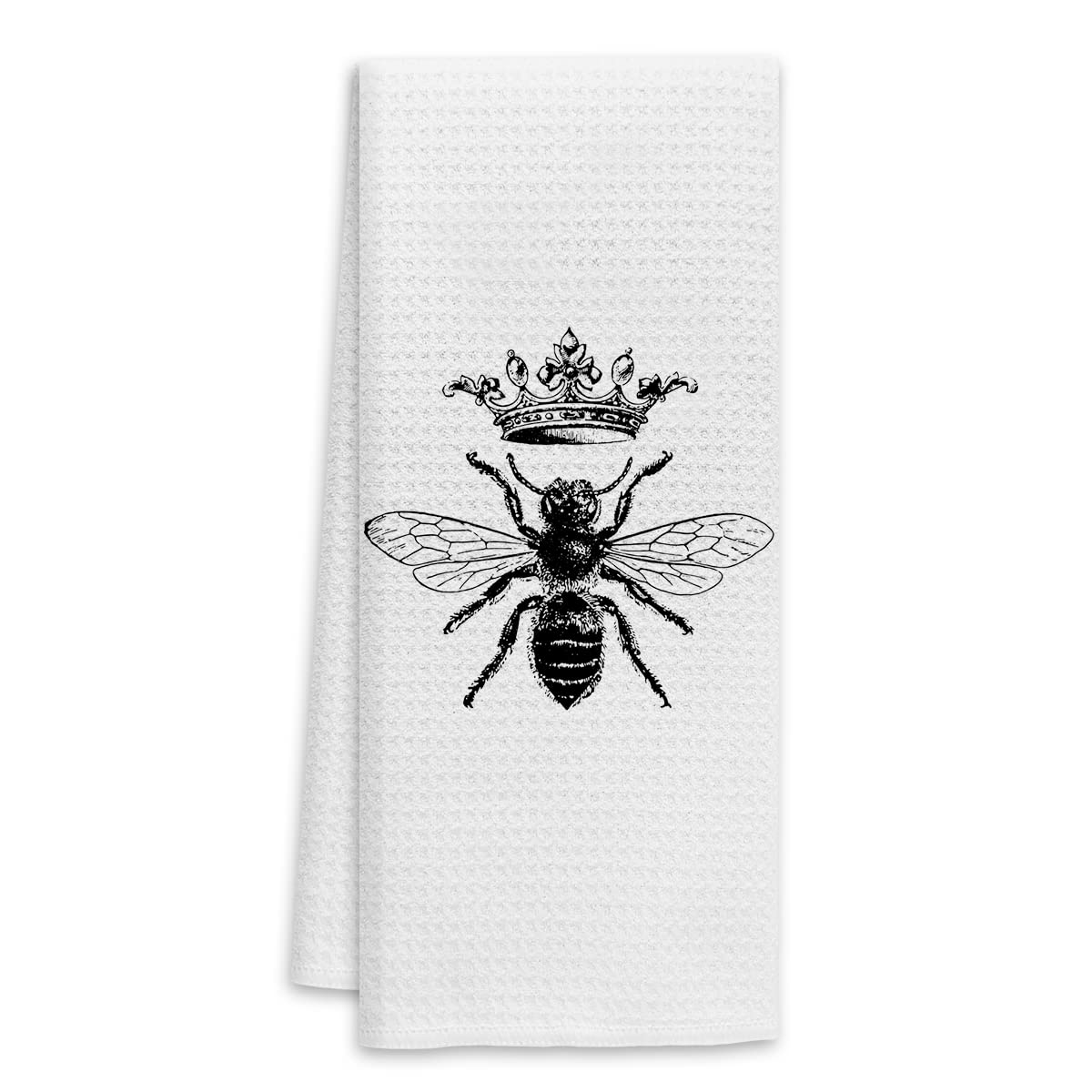 Vintage Retro Queen Bee Kitchen Dish Towels Dishcloths,Farmhouse Rustic Tea Towels Hand Towels for Bathroom Kitchen,Bee Gifts for Women
