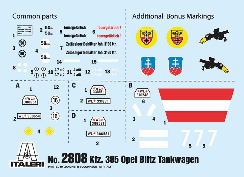 Italeri 2808S 1:48 Sd.Kfz.385 Tankwagen Bat.o.Brit, Modellbau, Bausatz, Standmodellbau, Basteln, Hobby, Kleben, Plastikbausatz, detailgetreu, Grau