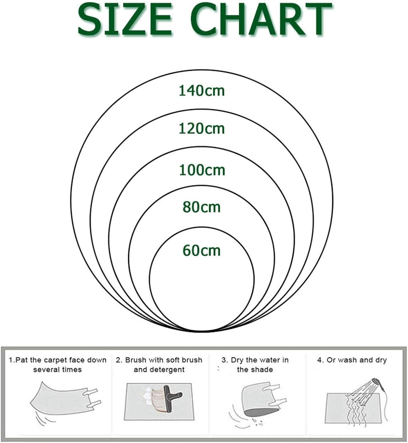 Okrągła mata na krzesło do gier chroniąca dywany i drewniane podłogi(100cm)