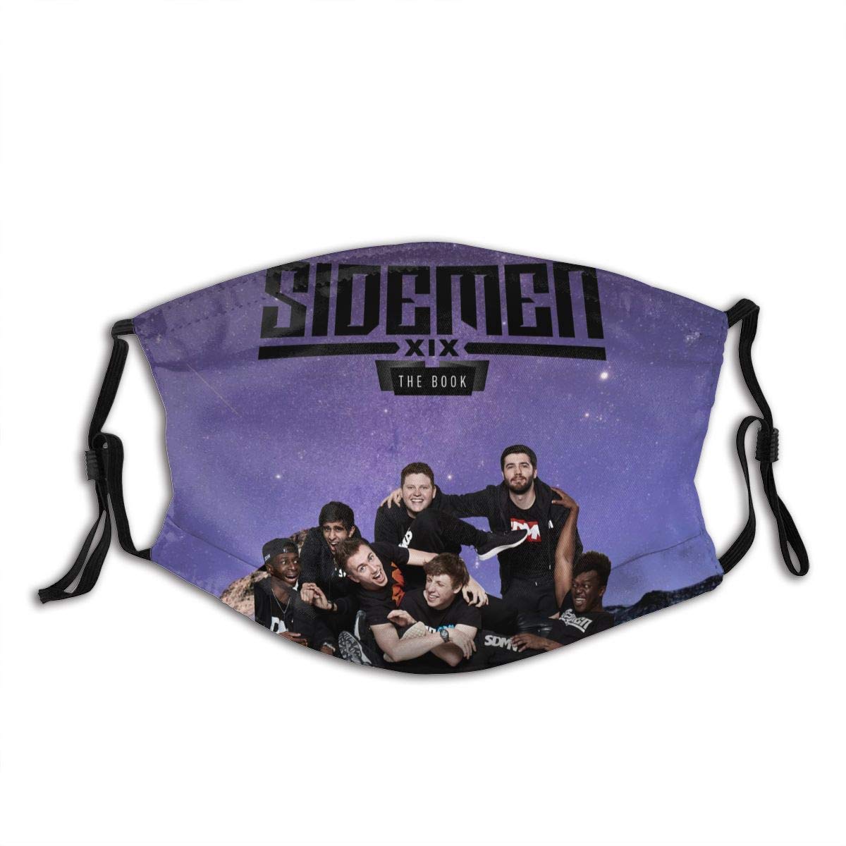 Unisex Balaclava Sidemen The Book Face Mask Bandana Adjustable Earloop Mouth Face Cover for Adult with 2 Filter Medium