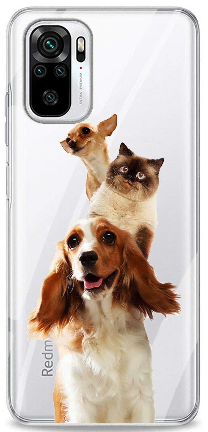 Mixroom - Cover Custodia Case In TPU Silicone Morbida Sfondo Trasparente Per Xiaomi Redmi Note 11 Pro+ (Pro Plus) 5g Fantasia Carlino Con Bombetta E Papion T657