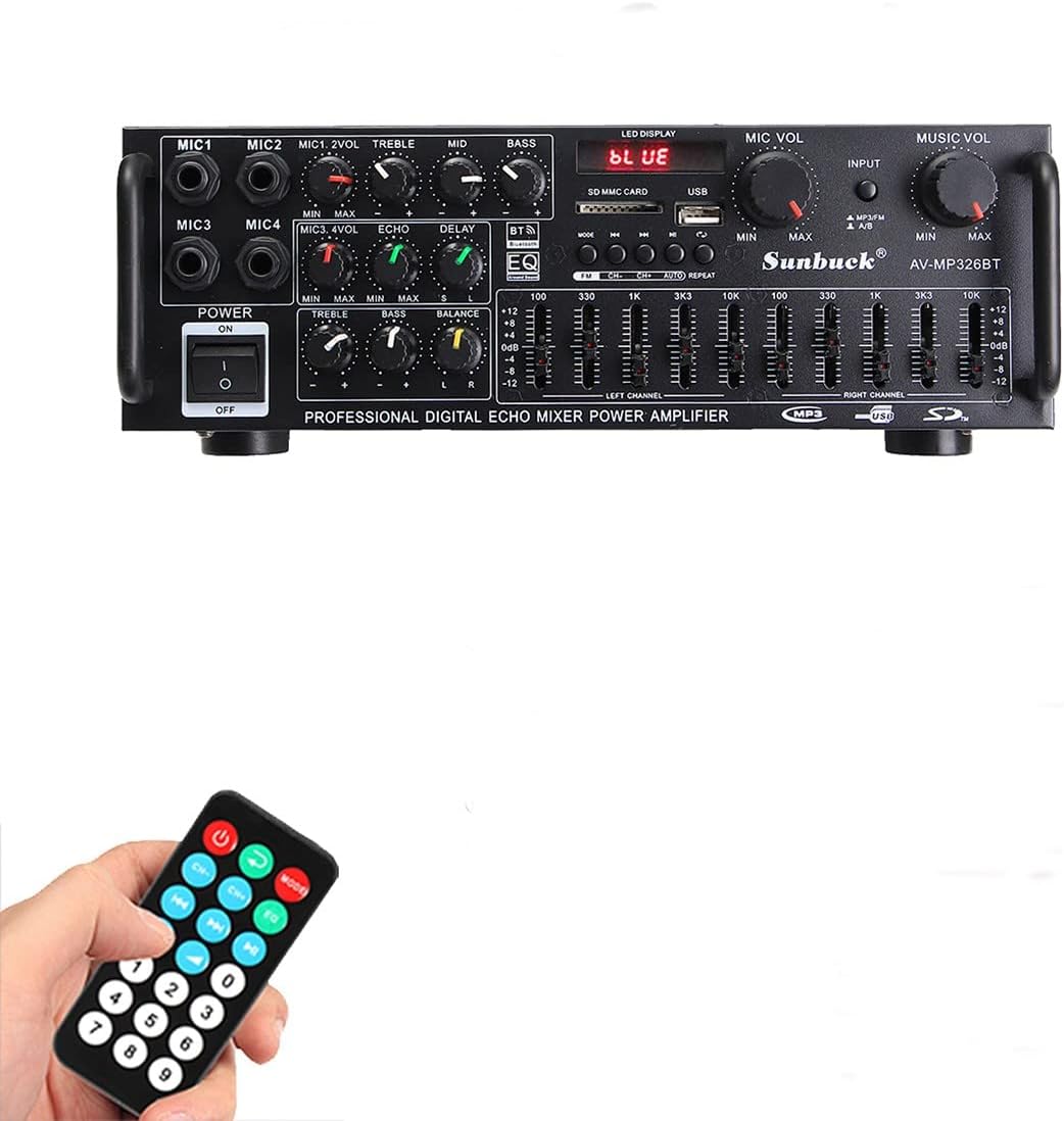 Home Audio Power Amplifier,110V/12V Household Stereo Amplifier,AV