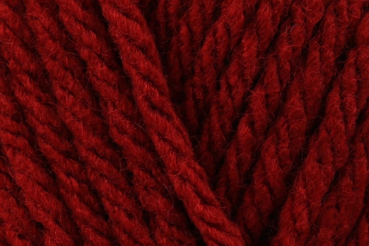 Sirdar Hayfield Bonus Chunky Crochet Yarn, 100% Acrylic Soft Knitting Wool for Cardigans, Jumpers, Sweaters, Ponchos and Capes - 100g Balls - Scarlet (556) - Pack of 5