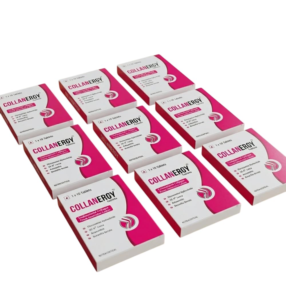SHUBAN Collanergy Tablets with Glucosamine Boswellia Astaxanthin UC II Formula Reddish Brown Tablet Form Blister Packaging Supplement-image-20