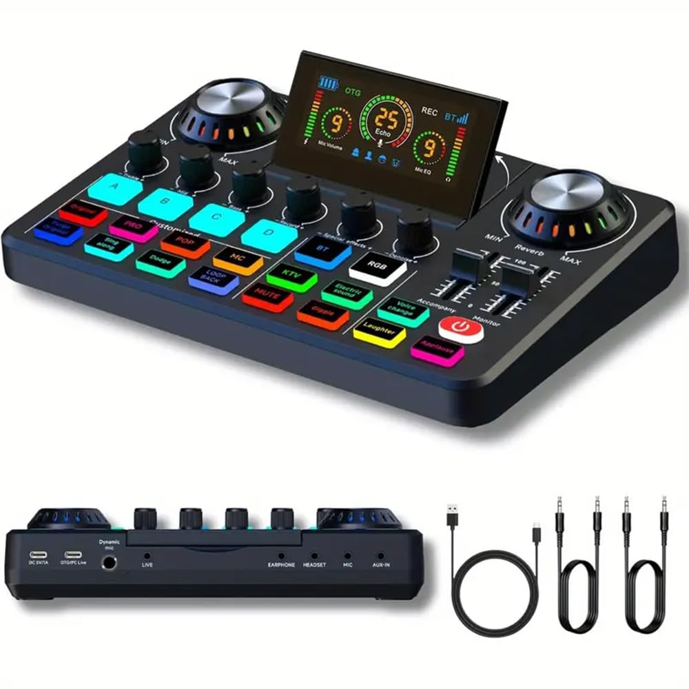 Amazon.com: Nuoxiange F668 OTG Audio Mixer Sound Card, Voice