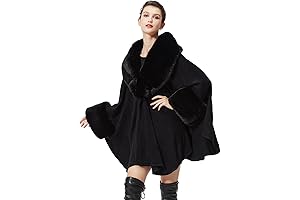 Women's Ultra-Soft Fur-Trimmed Poncho: Stay Cozy and Stylish All Winter