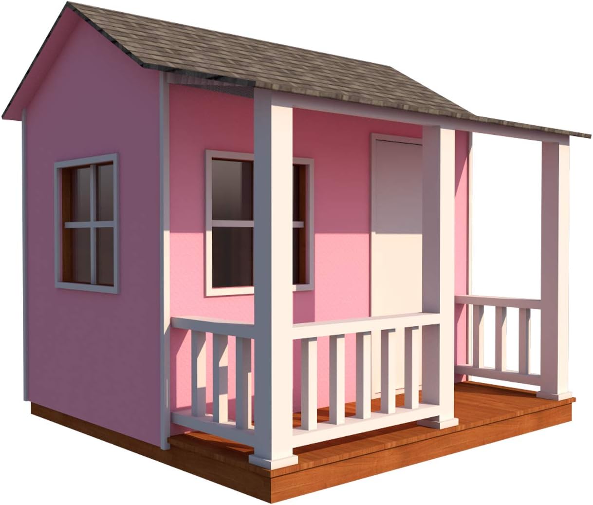 Amazon 子供用 プレイハウス プラン Diy 裏庭 収納 小屋 マイクロコテージ 小さなゲストハウス アクション スポーツトイ おもちゃ