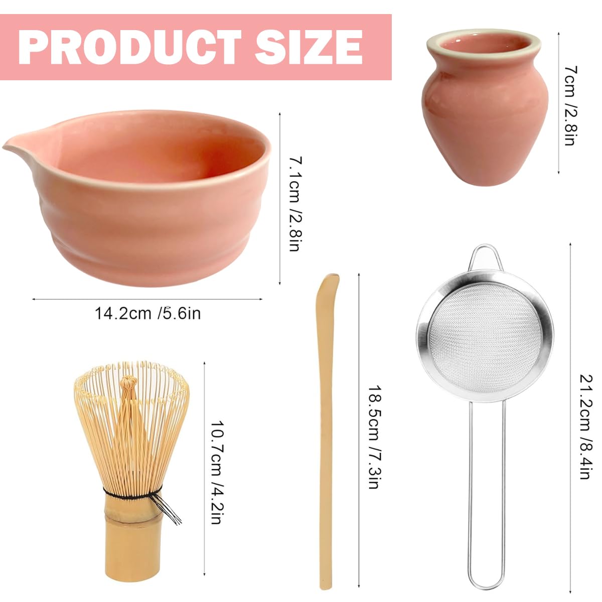 HAPLOVE Premium Matcha Tea Set including Bamboo Whisk - Image 3
