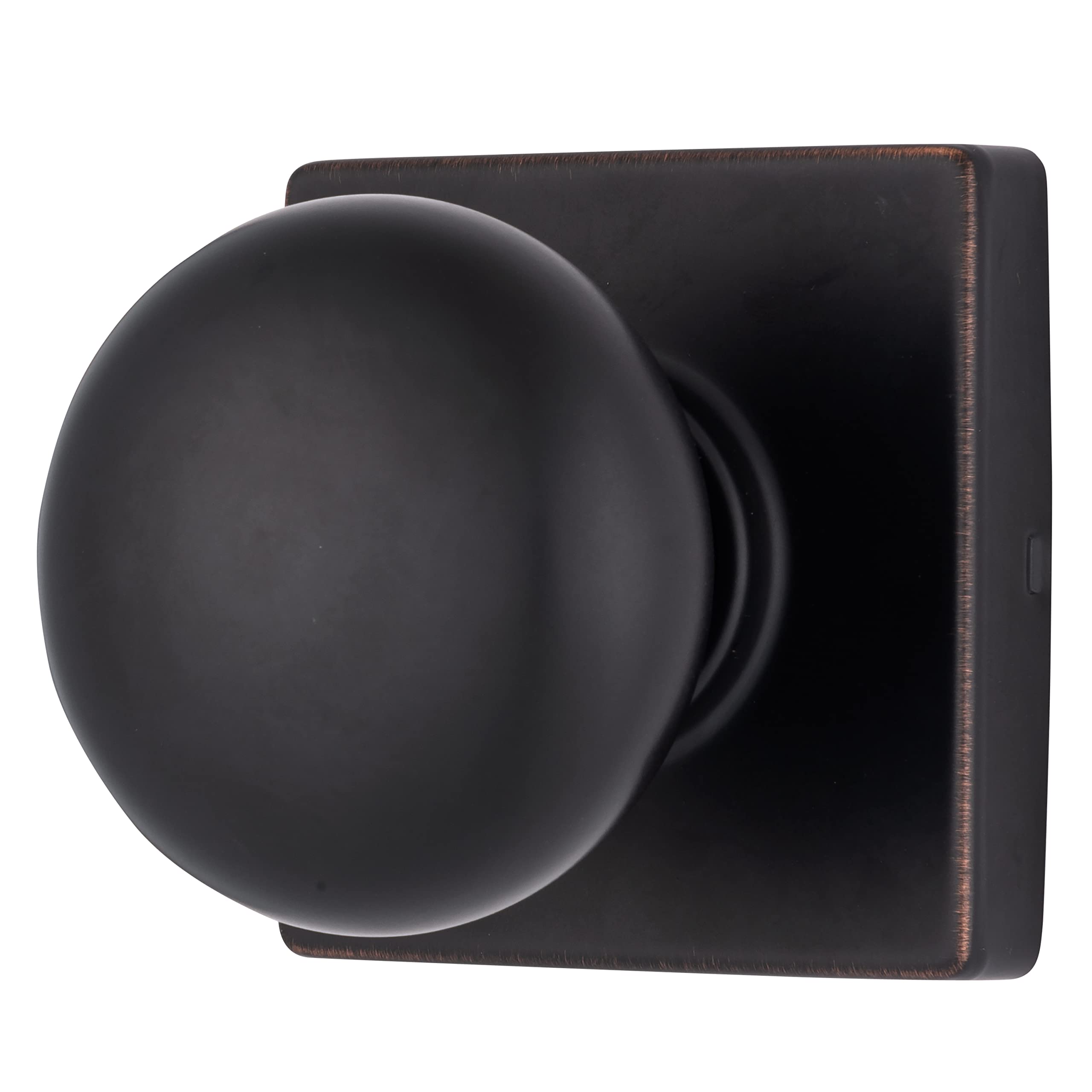 BRINKS – Contemporary Non-Locking Interior Ball Door Knob, Tuscan Bronze - Designed for Sleek and Modern Homes and Blends Seamlessly with Interior Décor