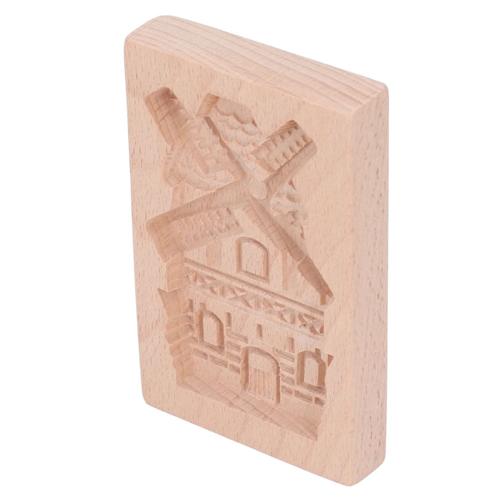 Keksausstecher, Keksformen aus Holz, Kekse, Buchenholz, wiederverwendbar, waschbar, Kekspresse, Stempel for Küche, Backen, Windmühle
