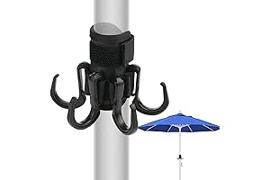 Xxerciz Beach Umbrella Hooks, Anti-Slip Backyard Umbrella Hanging Hook with 4 Hooks