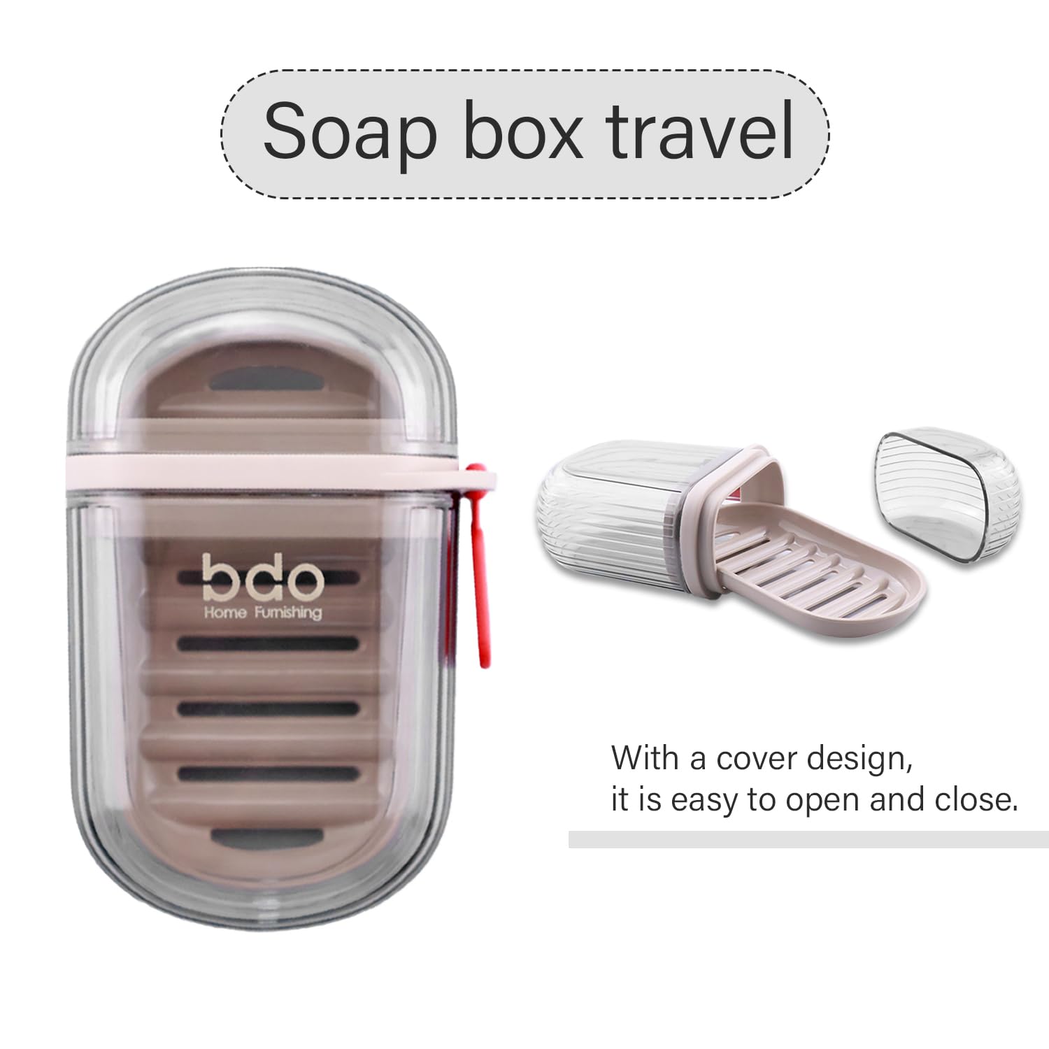 IDNVFY Boîte À Savon Portable En 6 Parties, Boîte De