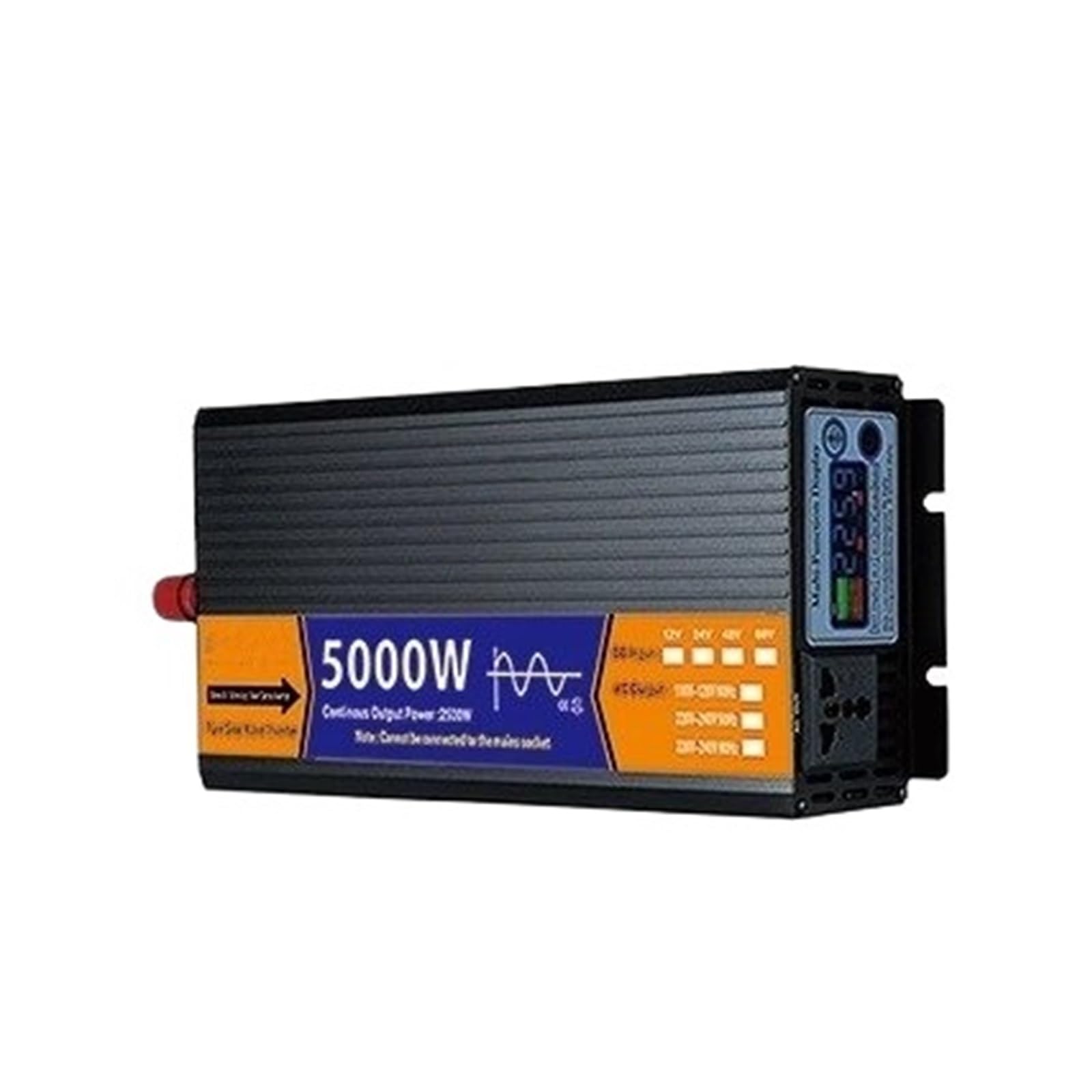 Inversor Onda Sinusoidal Pura con Transformador Voltaje Pantalla LCD Solar CC 12 V/24 V/48 V/60 V A CA 110 V/220 V 2000 W 3000 W 4000 W 5000 W Convertidor(24V,220V-230V 50HZ,5000W)