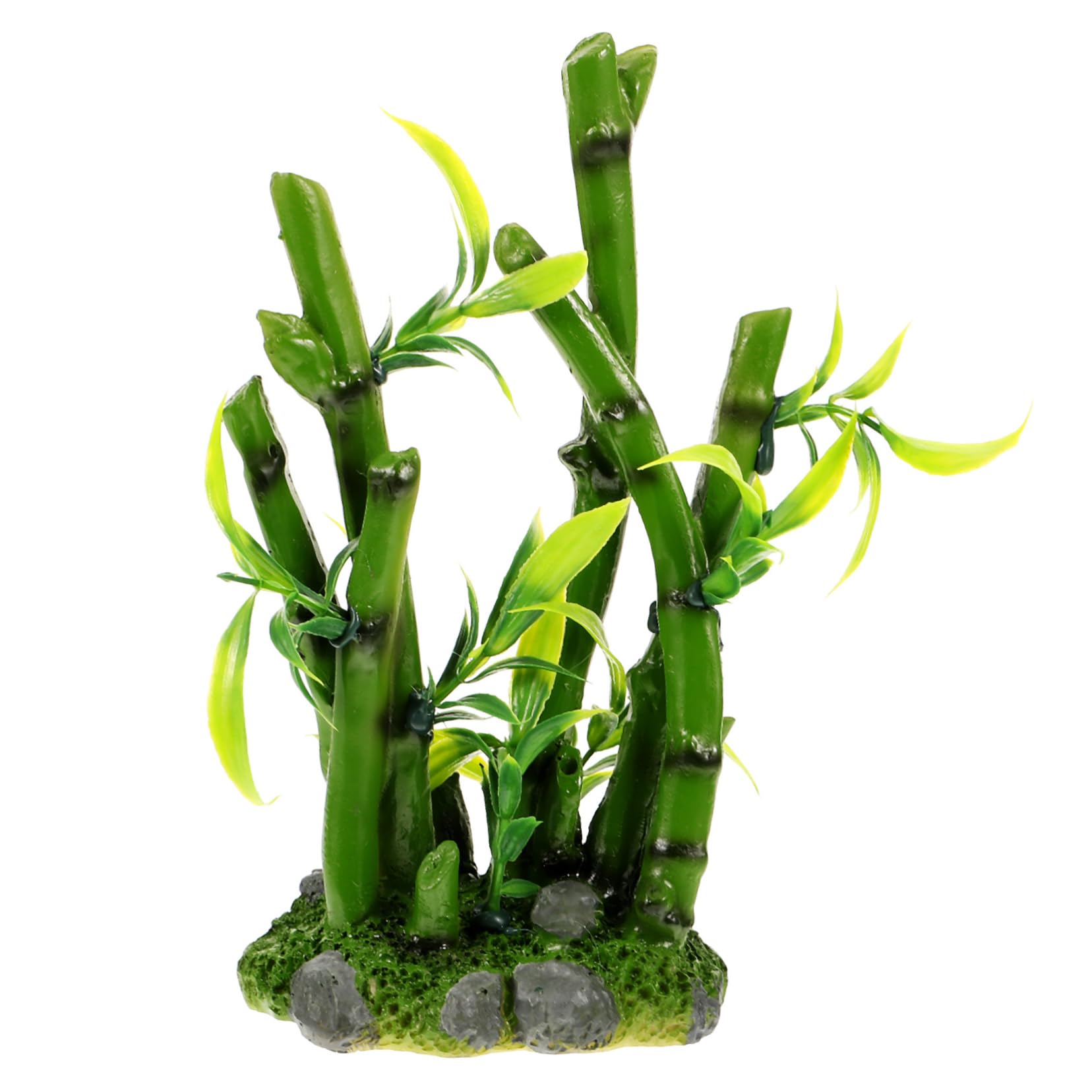 SUPVOX Realistic Resin Bamboo Plant for Aquarium Reptile Tank Ornament Decorative Landscape Plant Decor