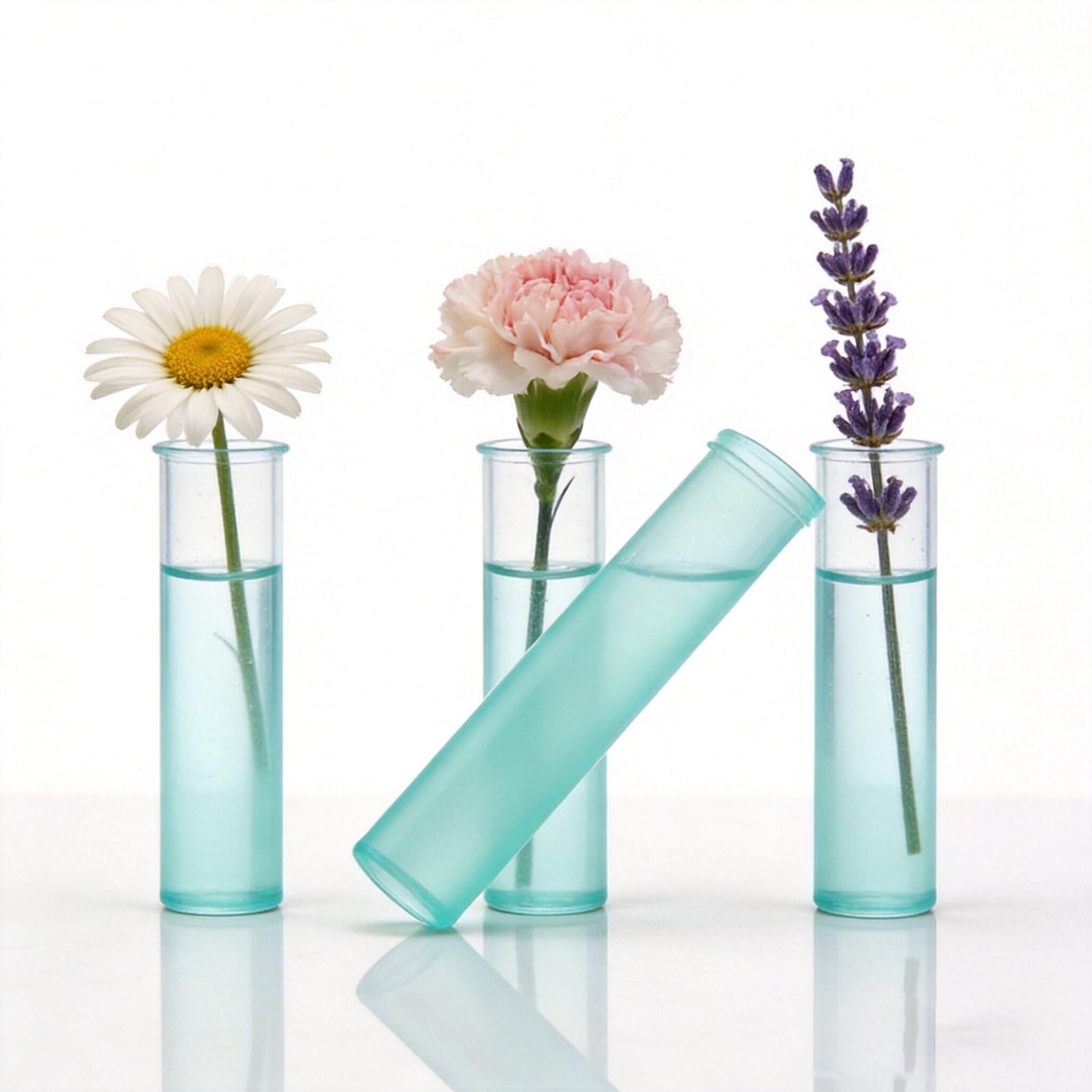 100 Pezzi Provetta per Acqua di Fiori, Tubo Fiore Trasparente, Provetta di Fiori Freschi, Utilizzato per Spostare i Fiori e Fornire Sostanze Nutritive(Plastica)
