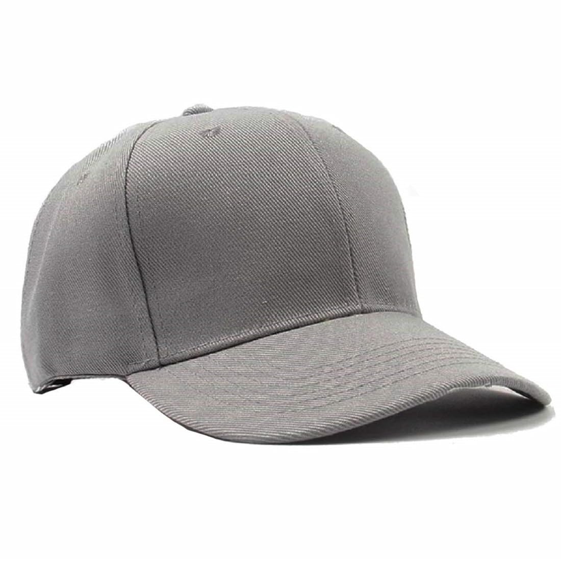 BLUCAPSAdjustable Baseball Cap for Men and Women, Unisex Cap for All Seasons Grey