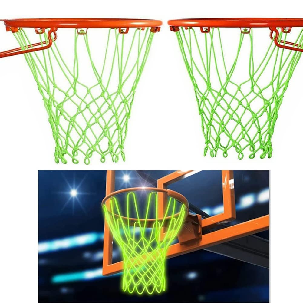 Buy 2 Pcs Glow in The Dark Basketball Net Outdoor All Weather Anti