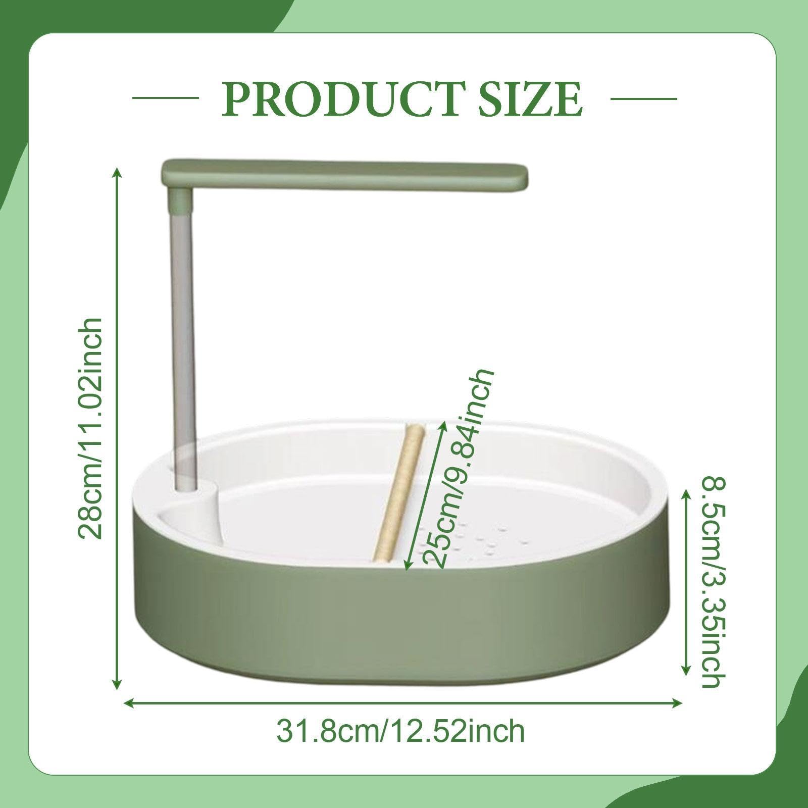LOVIVER Vasca da Bagno Automatica per Uccelli Vasca da Bagno Automatica per Uccelli Accessori per Doccia Conure Multifunzione Parrocchetto con Pompa da per, Style a