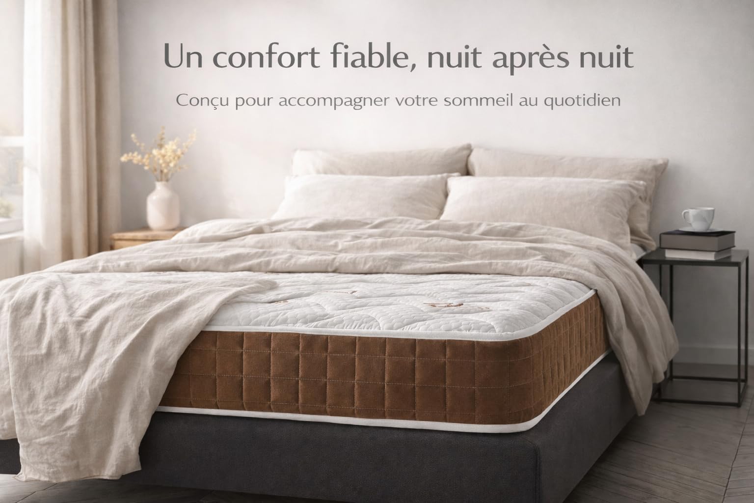 SIMPUR Visco Ergo Matelas 140x190 cm, 19 cm d'épaisseur, mémoire de Forme Haute densité, 7 Zones de Soutien, fermeté 7/10, réversible été/Hiver