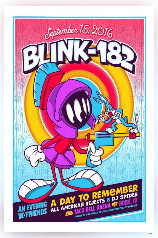 POSTERDADDY Blink-182 - Rock Band Poster Reprint Matte Finish Paper Unframed 12 x18 Inch (Multicolor) - 8061