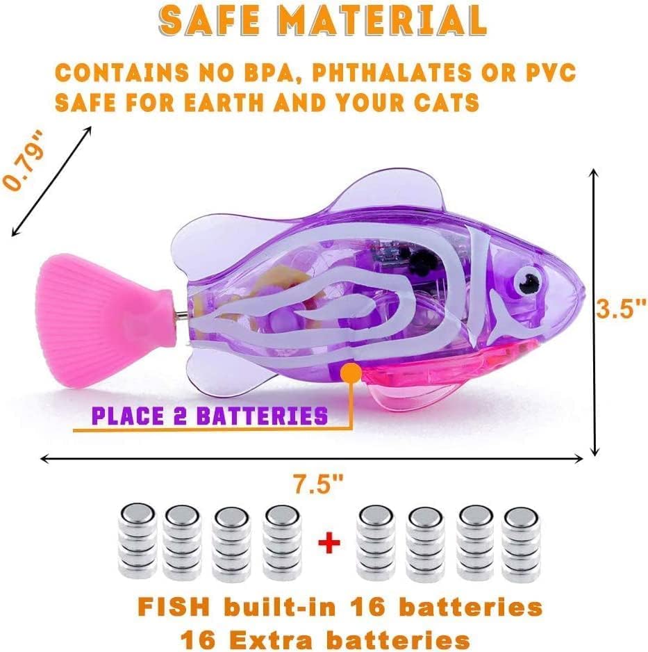 Miniatura 2 de Juguete interactivo para gatos de interior, robot de natación, juguete interactivo para gatos de interior, enriquecimiento electrónico para gatos,