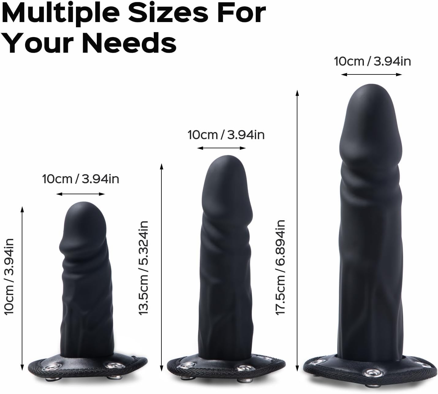 Consolador Sexual con Strap-on para Mujer Lesbianas, Cinturon Dildo Anal Pene de Juguete, Arneses Sexuales 3 Consoladores Realistas Extraíbles, Juguetes Eróticos para Pareja Sexuales para Gays Sex Toy