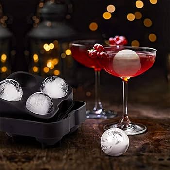 Amazon | 製氷皿 丸氷 製氷器 シリコン製 丸型 4個 大ボール 製氷器