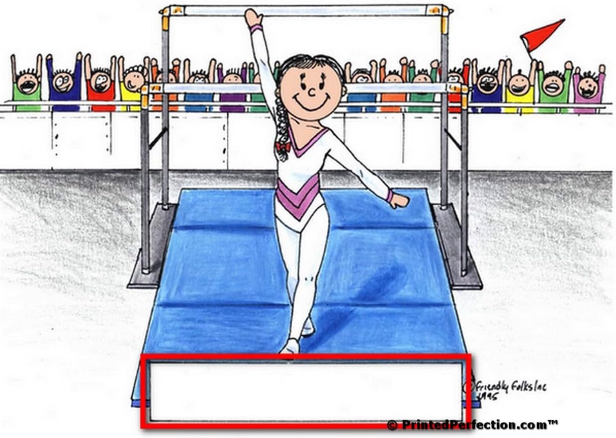 PrintedPerfection.com Personalized Gymnastics - Female Snow Globe Gift
