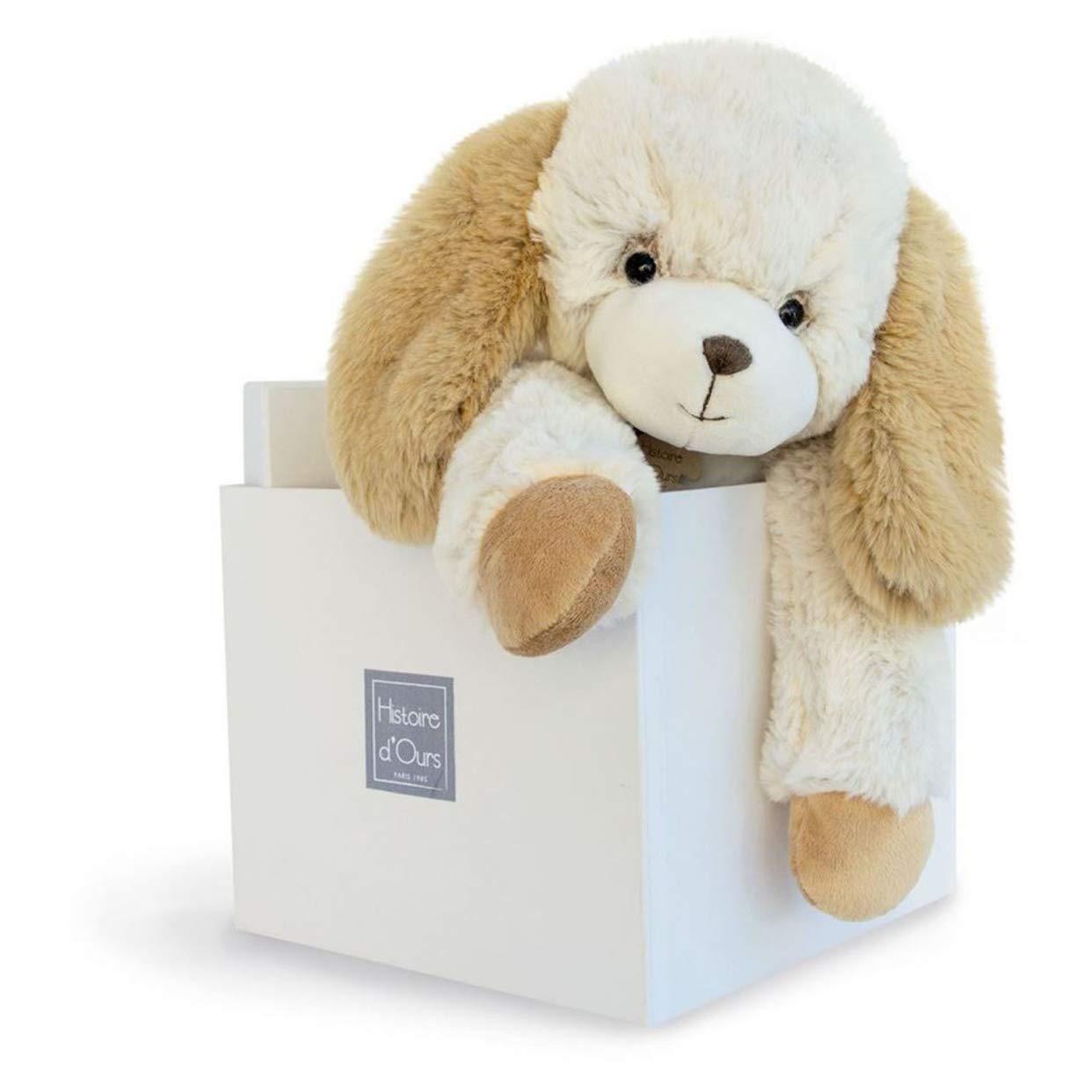 Histoire d'Ours Les Softy - Peluche a forma di cane, 70 cm, colore: écru