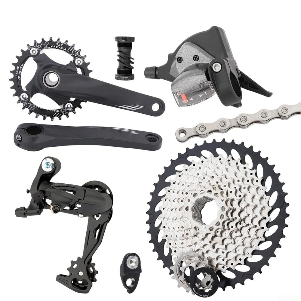 10 velocidades MTB Groupset 32T manivela 46T Cassette Aleación
