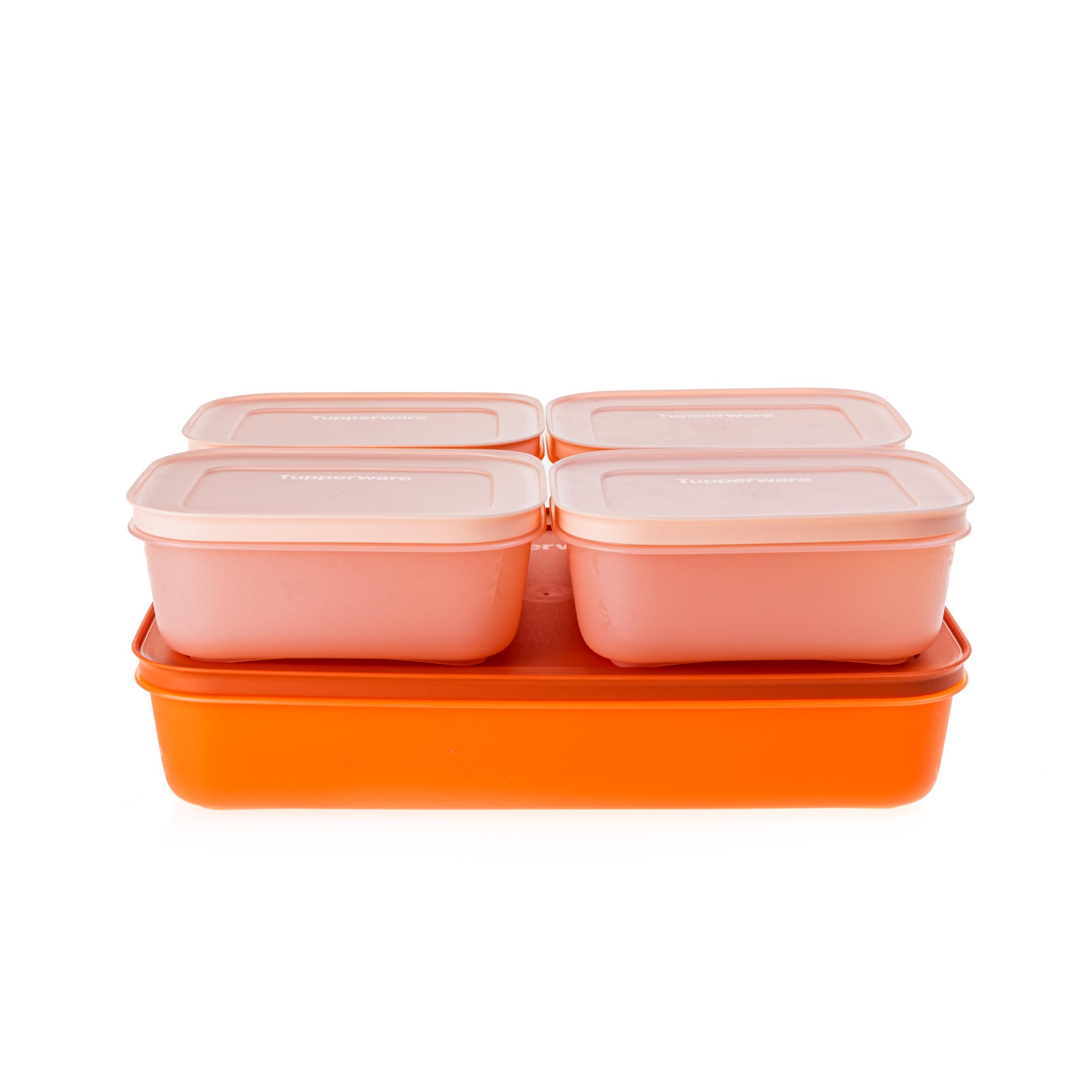 Generisch TW Eiskristall Gefrierbehälter 2,25 l orange + 4x 450 ml lachs (inkl. Geschenk-Artikel)
