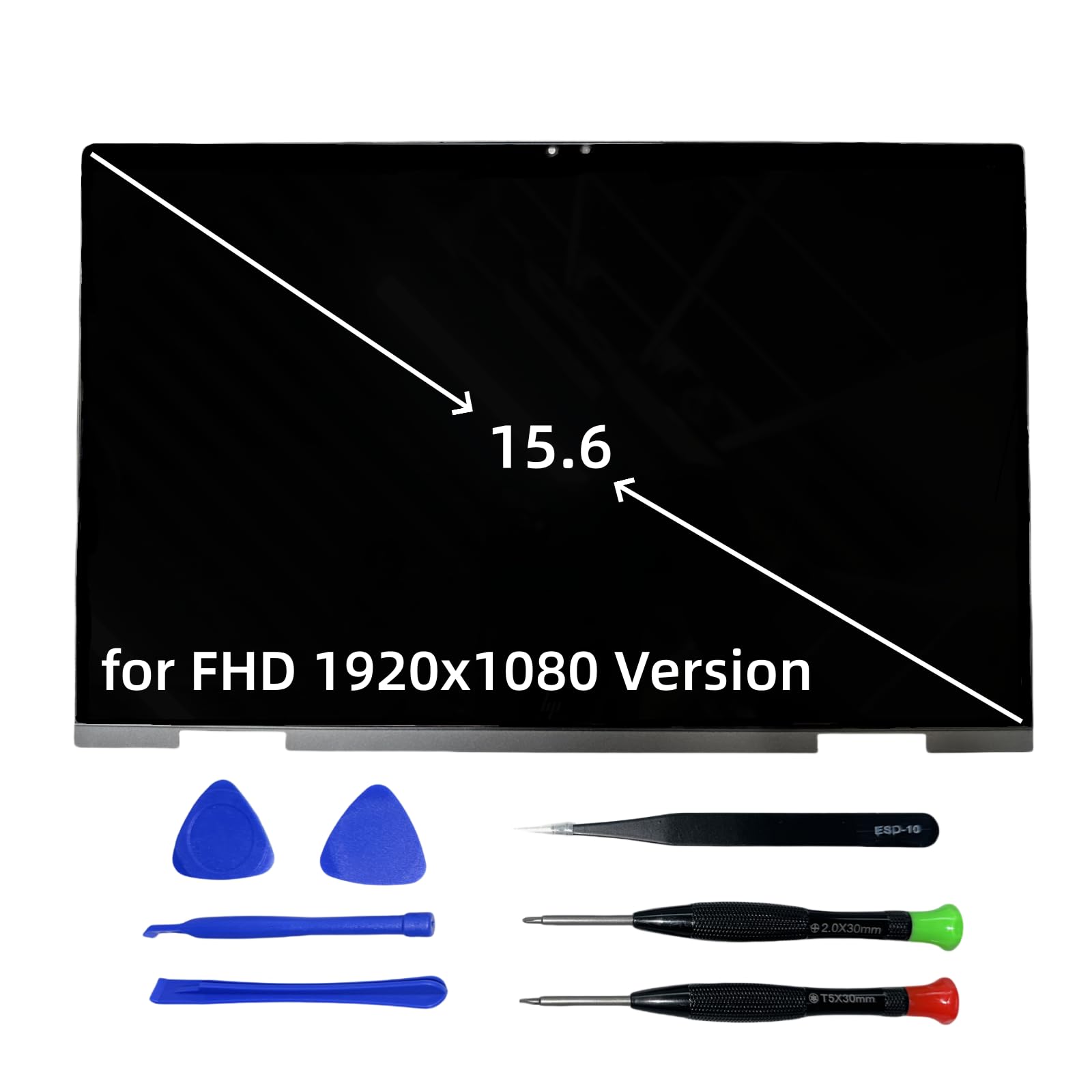 LCD Replacement for HP Envy x360 m Convertible 15-ee 15m-ee 15m-ee0013dx 15m-ee0023dx 15m-ee0xxx 15m-ee0000 LCD Touch Screen Digitizer Assembly Bezel