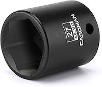 Vista 23 de CASOMAN Dado de Impacto Profundo de 6 Puntos de 1/2 Pulgada - 1-7/16" (SAE), CR-MO, Dado para Tuerca de Eje de 6 Puntos de 1/2 Pulgada