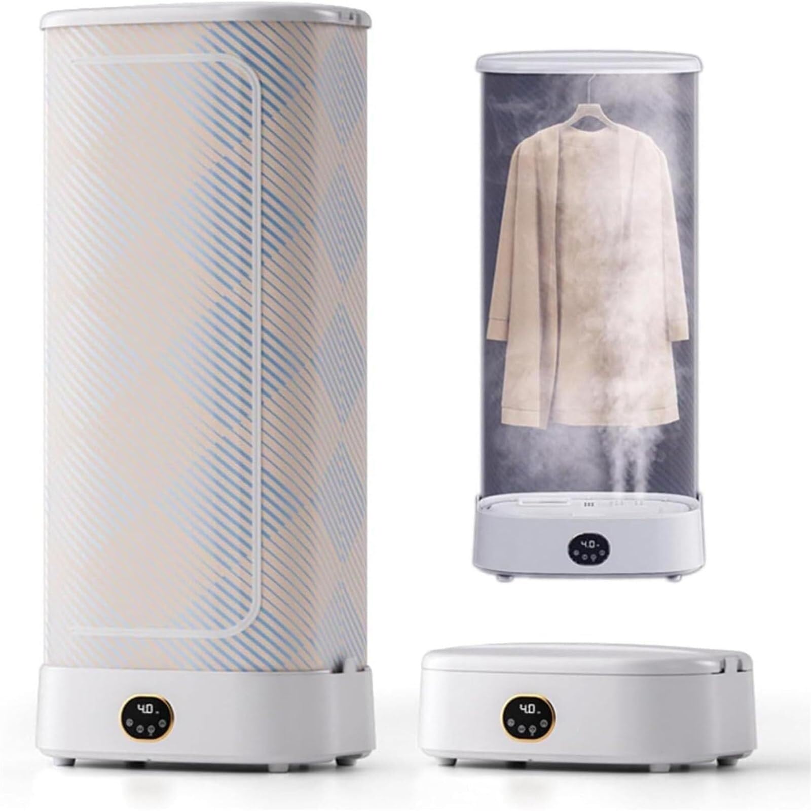 Automatischer Kabelloser Standdampfglätter Mit 1000 W Leistung Fernbedienung Und Zusammenklappbarem Design For Knitterfreie Kleidung Vorhänge Und Bettwäsche