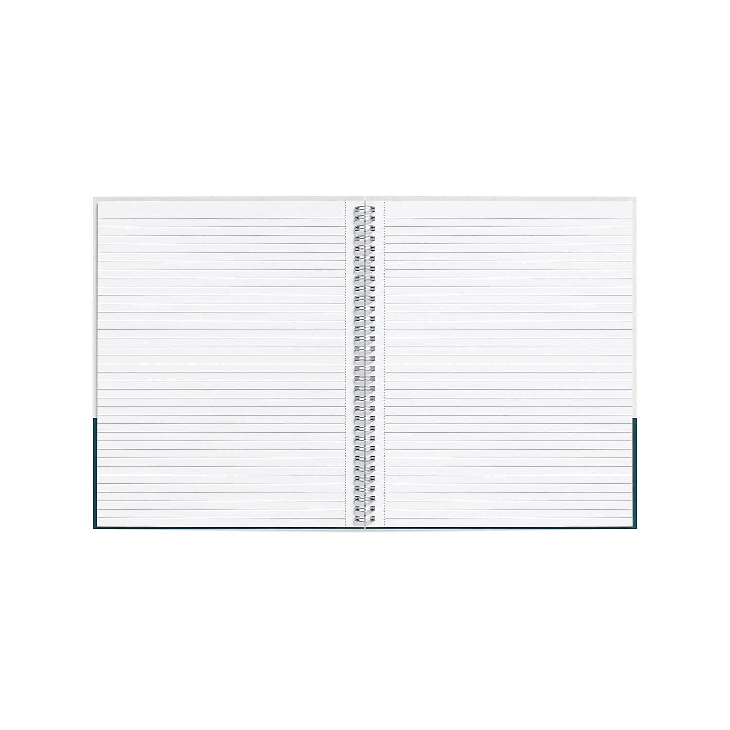 Tru Red 24383517 - Quaderno a righe con copertina rigida, grande, colore: grigio/verde acqua Tr55738