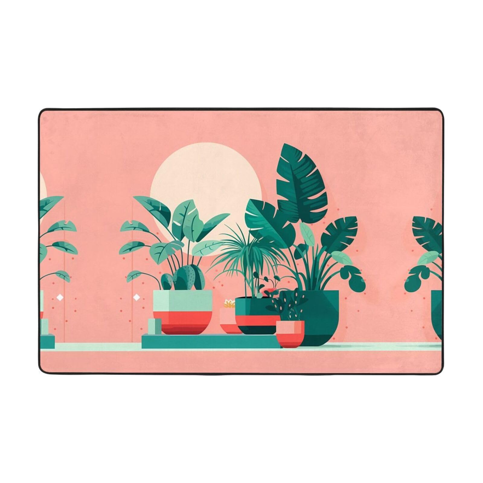 Tapis de sol en flanelle anti-glisse et absorbant pour éviter l'humidité au sol