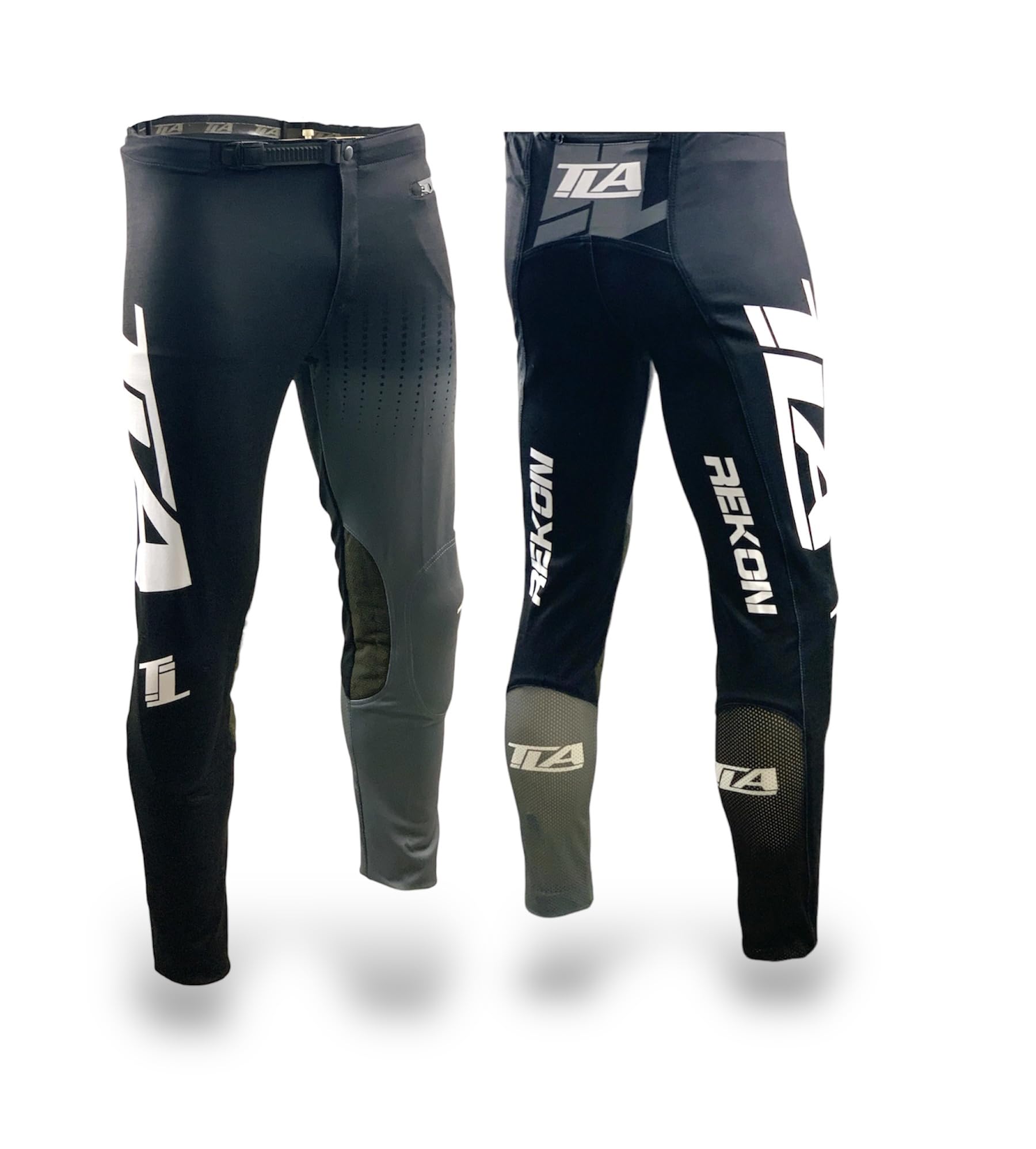 TLA REKON Pantaloni Moto Trial, MTB, BMX, Bici Protezioni Ginocchiere CE, Leggeri, Elasticizzati, Taglie Fino 4XL Uomo e Donna, Abbigliamento, Tuta, Moto Fuoristrada