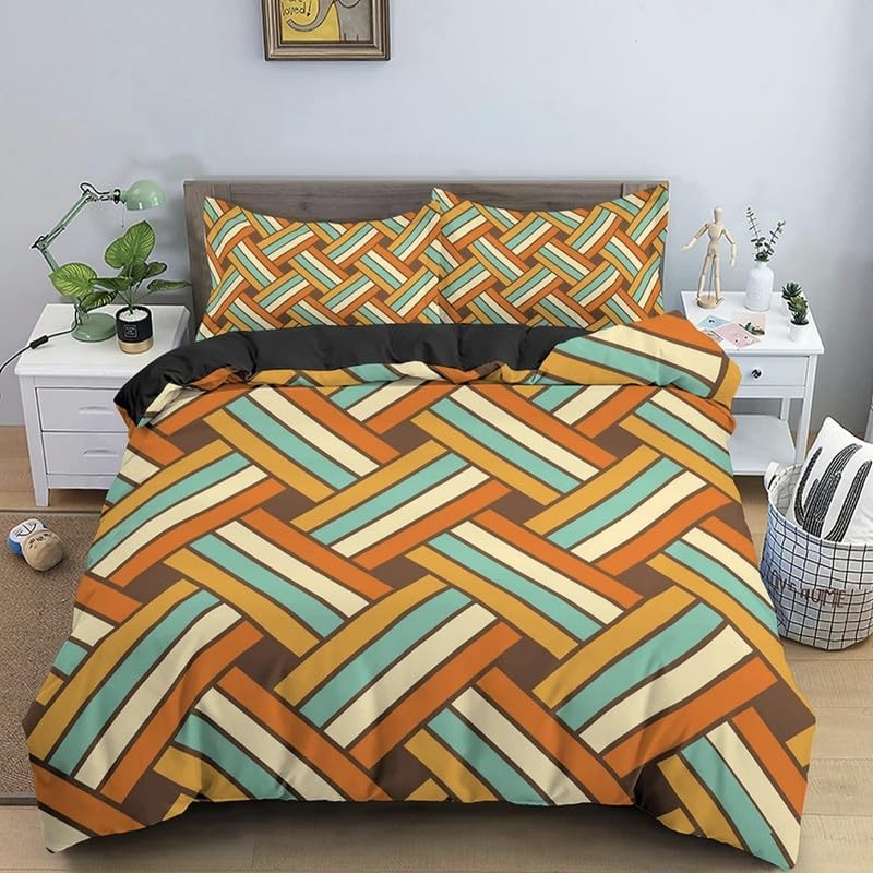 Housse de couette 220x240 microfibre douce 110g/㎡ respirante et facile à laver